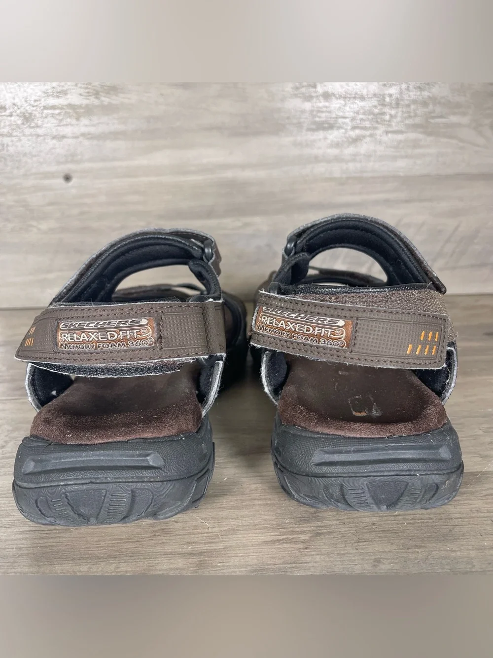 Skechers Garven Louden Sandals Mens 9 Brown Comfort Fishing Hiking Memory Foam